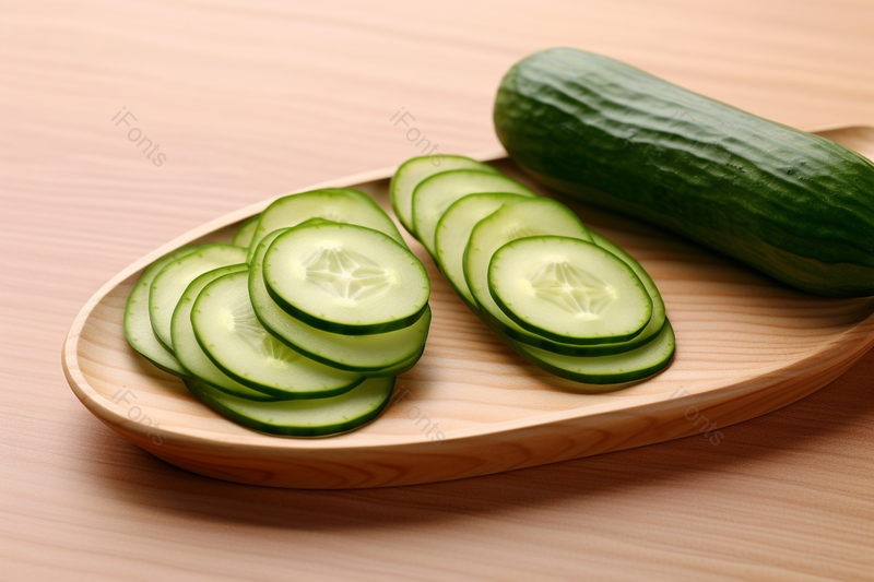 新鲜黄瓜切片摆盘有机蔬菜摄影图,高清,摄影图,摄影图片,图片大全,摄影图免费下载